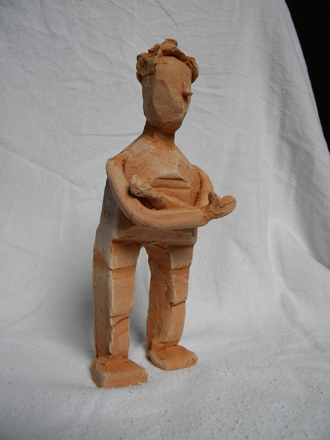 Sketch of a character in clay.