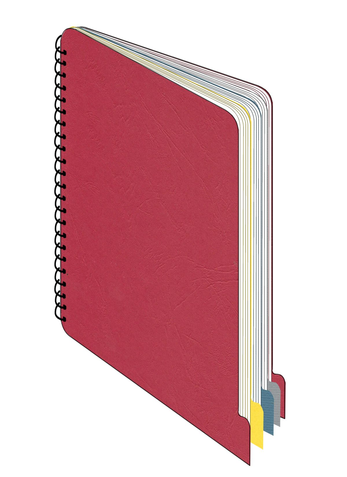Notebook in the shape of a logo.
